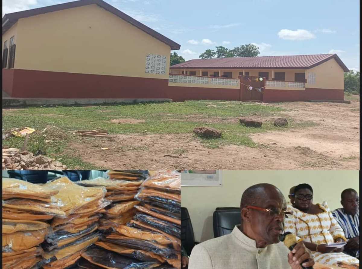 Speaker Bagbin commissions two 6-unit classroom blocks, gifts over 16,000 school uniforms to basic schools in Nadowli-Kaleo